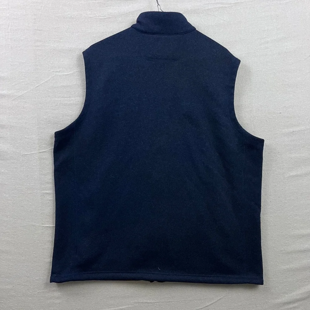 Polo Ralph Lauren Performance Vest Mens 2XB‎ Navy Blue Full Zip Fleece Mock Neck